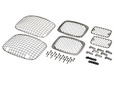 Kentrol 87-95 Jeep Wrangler YJ Billet/Wire Mesh Set 6 Pieces - 30467