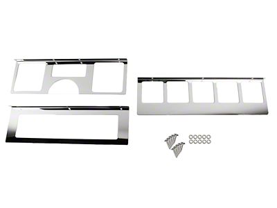 Kentrol 87-95 Jeep Wrangler YJ Dash Overlay Set 3 pieces - 30519