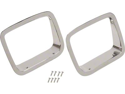 Kentrol 87-95 Jeep Wrangler YJ Headlight Bezels Pair - Polished - 30536