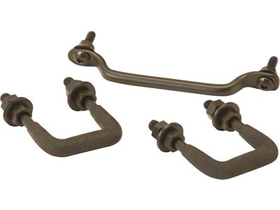 Kentrol 87-95 Jeep Wrangler YJ Windshield Tie Down Kit - 50439