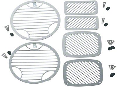 Kentrol 97-06 Jeep Wrangler TJ Billet Style Light Kit 6 - 30493