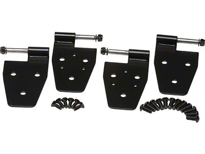 Kentrol 97-06 Jeep Wrangler TJ Door Hinge Set 4 Pieces - 50525