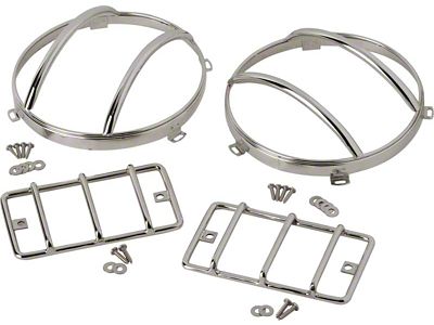 Kentrol 97-06 Jeep Wrangler TJ Euro Light Guard Set 4 - 30557