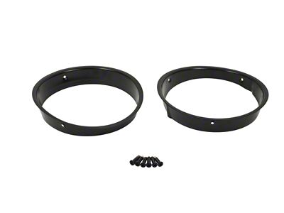 Kentrol 97-06 Jeep Wrangler TJ Headlight Bezels Pair - Powdercoat - 50543
