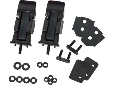 Kentrol 97-06 Jeep Wrangler TJ Hood Catch Pair - Powdercoat - 50489