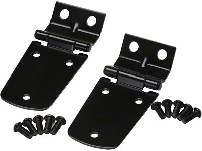Kentrol 97-06 Jeep Wrangler TJ Hood Hinge Pair - Powdercoat - 50476