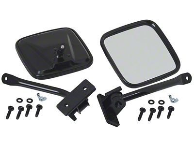 Kentrol 97-18 Jeep Wrangler TJ/JK E-Z Detach Mirrors Pair - 50496