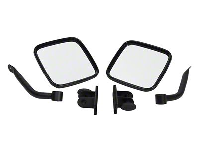 Kentrol 97-18 Jeep Wrangler TJ/JK E-Z Detach Mirrors Pair - 80496