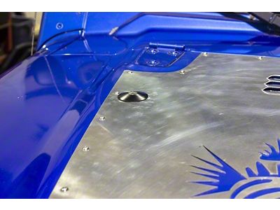 Kentrol 97-19 Jeep Wrangler JK/TJ Hood Bumper Deletes Polished Stainless - 30723