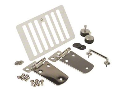 Kentrol 98-06 Jeep Wrangler TJ Hood Kit Without Hood Catch - 30504WHC