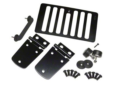 Kentrol 98-06 Jeep Wrangler TJ Hood Kit Without Hood Catch - 50504WHC