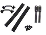 Kentrol Jeep Wrangler TJ Polished Stainless Door Strap Kit Black - 50724