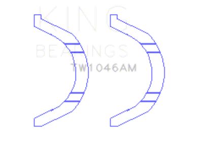 King Engine Bearings N14B16C Thrust Washer Set - TW1046AM