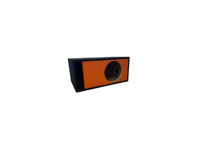 King Boxes 12-Inch Single SPL Front Ported Subwoofer Box; Orange Leather Finish (Universal; Some Adaptation May Be Required)