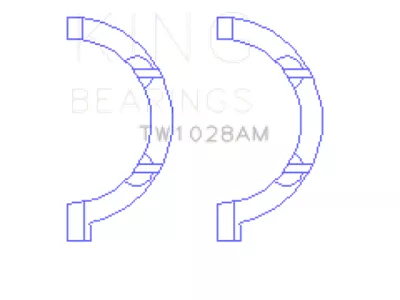 King Engine Bearings Pentastar 3.6L ERB V6 Thrust Washer Set - TW1028AM