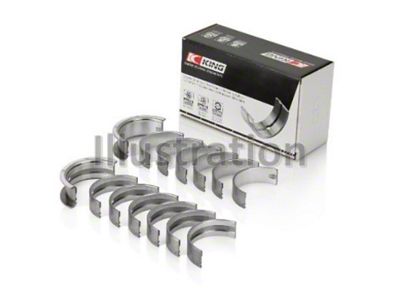 King Engine Bearings BMW M30B35/25/28/32/33/35 Size +1.0mm Main Bearing Set - MB770AM1.0
