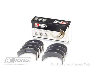 King Engine Bearings GM LS 4.3 V6 Size 1.0 Main Bearing Set - MB4555MC010