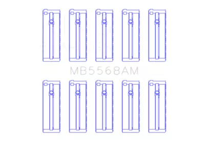 King Engine Bearings D16A/Y/Z H22A4 F23A Size STD Crankshaft Main Bearing - MB5568AM