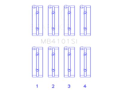 King Engine Bearings AR 01928 / AR 06430 / AR - MB4101SI