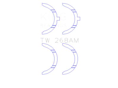 King Engine Bearings RF/R2/RF-T Thrust Washer Set - TW268AM