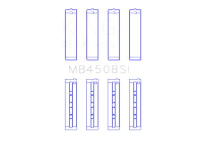 King Engine Bearings J30A/J32A/J35A/J35Z Size STD Performance Main Bearing Set - MB4508SI