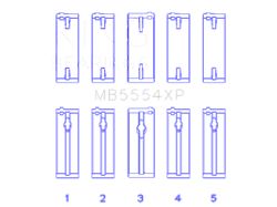 King Engine Bearings 3SGTE Size STD Performance Main Bearing Set - MB5554XP