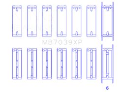 King Engine Bearings BMW M20/M50 2.0L/2.5L/2.7L Size STD Performance Main Bearing Set - MB7039XP