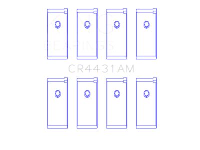 King Engine Bearings Rod Bearing Set - CR4431AM