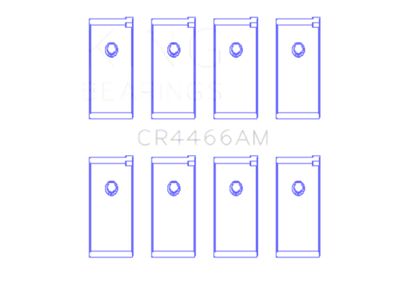 King Engine Bearings 4G52 Connecting Rod Bearing Set - CR4466AM