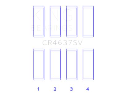 King Engine Bearings BYT/CDNC/CCZD/CPSA Connecting Rod Bearing Set - CR4637SV