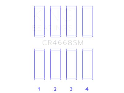 King Engine Bearings Connecting Rod Bearing Set - CR4668SM