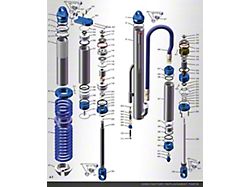 King Shocks 2.5 PR Buna Seal Kit .875 Shaft - 25000-900
