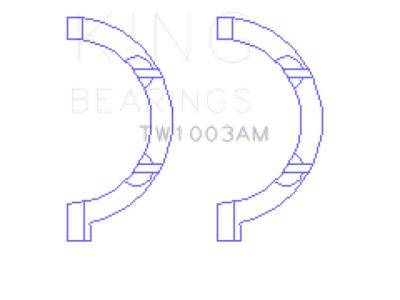 King Engine Bearings 345/370 OHV Hemi Thrust Washer Set - TW1003AM