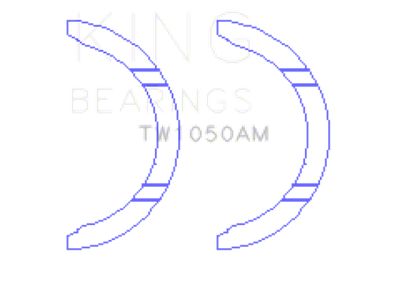 King Engine Bearings EVO X 4B11T / Hyundai G4KC/G4KD/G4KE Thrust Washer - TW1050AM