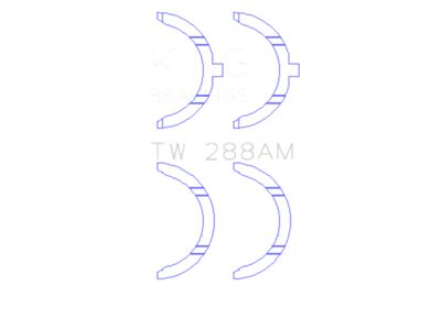 King Engine Bearings 2UZ Thrust Washer Set - TW288AM