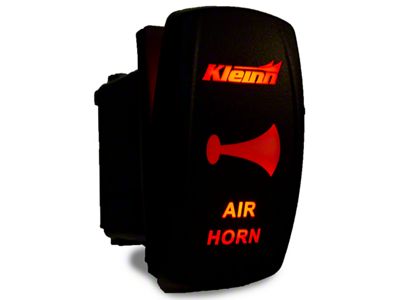 Kleinn Air Horn Rocker Switch; Amber Light (Universal; Some Adaptation May Be Required)