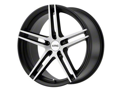 KMC Monophonic Satin Black Brushed Wheel; 18x9.5; 45mm Offset