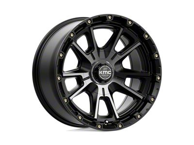 KMC Sync Satin Black with Gray Tint Wheel; 17x9; 0mm Offset; 6x135/6x139.7mm Bolt Pattern; 106.10mm Hub Bore