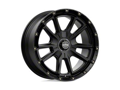 KMC Sync Satin Black Wheel; 20x9; 18mm Offset; 6x135/6x139.7mm Bolt Pattern; 106.10mm Hub Bore