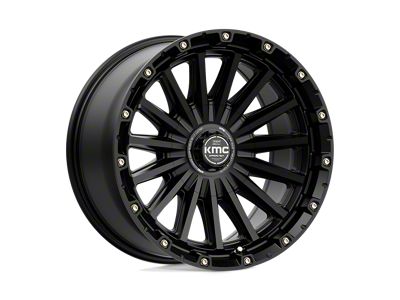 KMC Signal Satin Black Wheel; 20x9; 0mm Offset