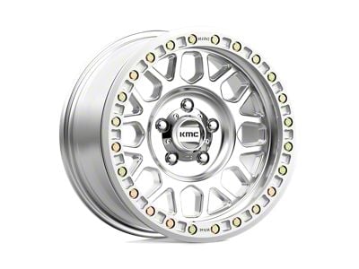 KMC Grenade Desert Beadlock Machined Wheel; 20x9; -12mm Offset; 8x165.1mm Bolt Pattern; 125.10mm Hub Bore