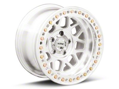 KMC Grenade Crawl Beadlock Machined Wheel; 17x9; -38mm Offset; 5x127mm Bolt Pattern; 71.50mm Hub Bore