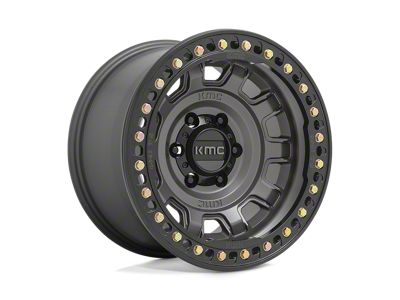 KMC Tank Beadlock Anthracite Wheel; 17x9; -38mm Offset