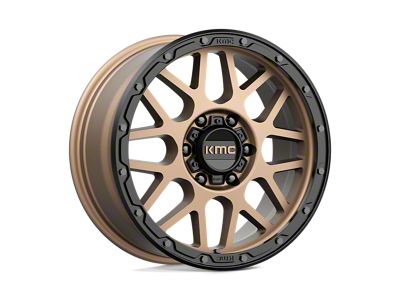 KMC Grenade Off-Road Matte Bronze with Matte Black Lip Wheel; 18x8.5; 35mm Offset; 6x135mm Bolt Pattern; 87.10mm Hub Bore