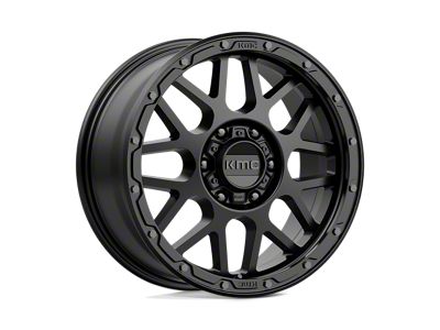 KMC Grenade Off-Road Matte Black Wheel; 18x8.5; 35mm Offset; 6x139.7mm Bolt Pattern; 106.10mm Hub Bore