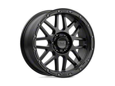 KMC Grenade Off-Road Matte Black Wheel; 20x9; 18mm Offset