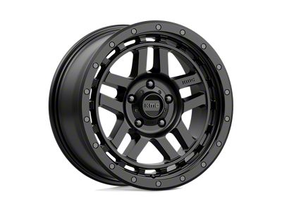 KMC Recon Satin Black Wheel; 18x8.5; 18mm Offset; 5x127mm Bolt Pattern; 71.50mm Hub Bore