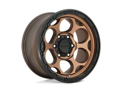 KMC Dirty Harry Matte Bronze with Black Lip Wheel; 17x8.5; 0mm Offset; 6x139.7mm Bolt Pattern; 106.10mm Hub Bore