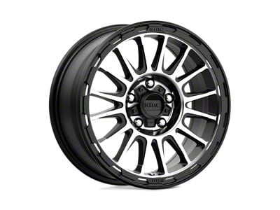 KMC Impact Satin Black Machined Wheel; 17x8.5; 0mm Offset