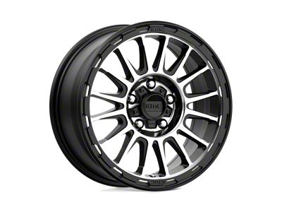 KMC Impact Satin Black Machined Wheel; 17x8; 38mm Offset
